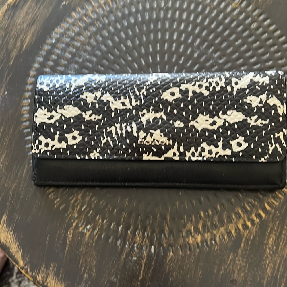 Black coach wallet